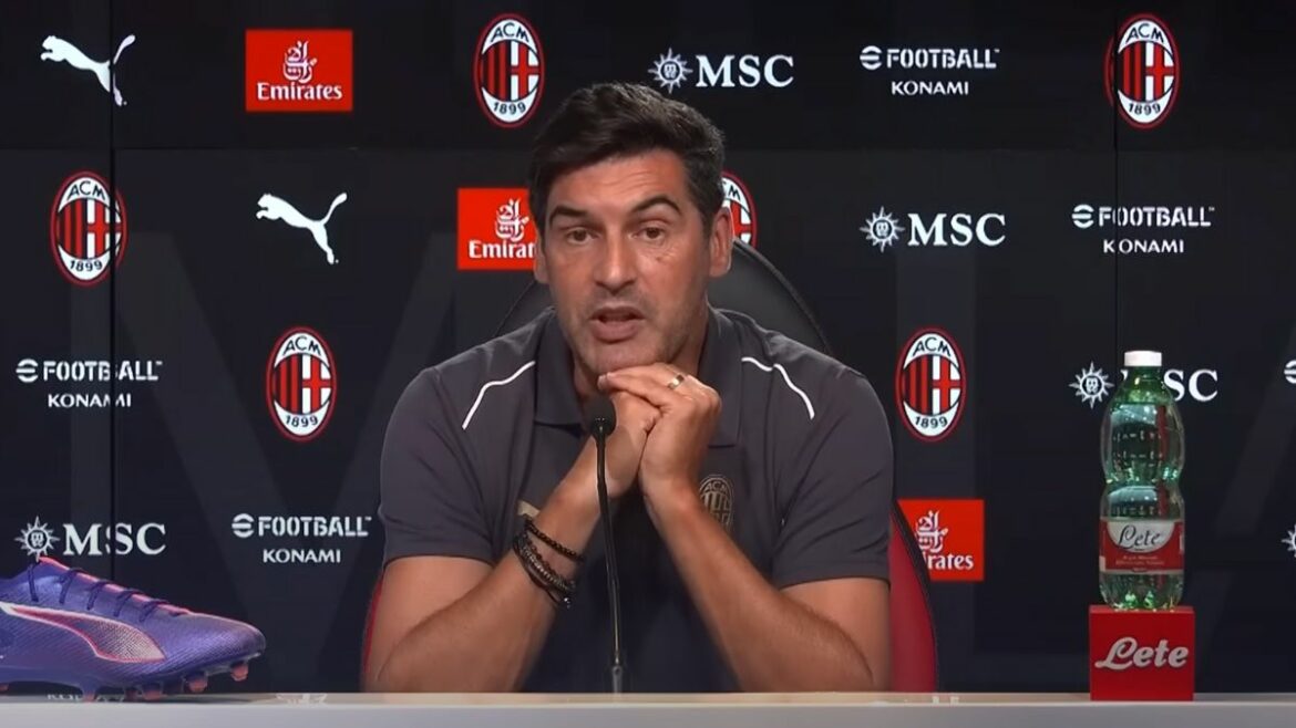 L'allenatore portoghese Paulo Fonseca