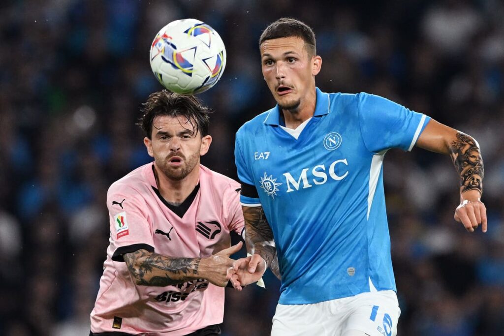 Rafa Marín in azione contro il Palermo