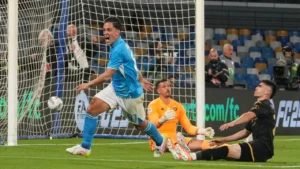 Gol Raspadori degli azzurri
