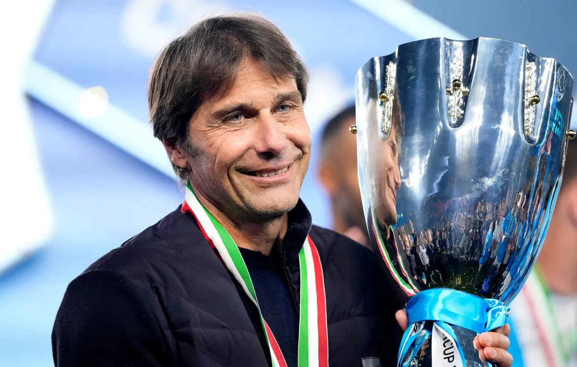 Antonio Conte e la Supercoppa vinta dal Napoli in Arabia